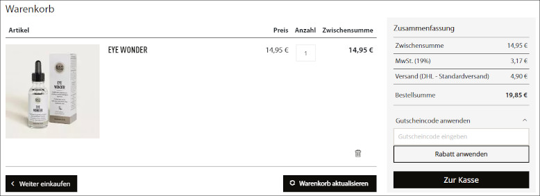 Deinen DAYTOX Gutschein kannst du im Warenkorb verwenden Den DAYTOX Rabatt Code im Warenkorb verwenden
