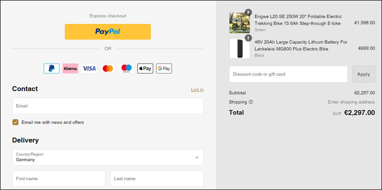 Den Rabattcode löst du an der Kasse ein Den Buybestgear Coupon an der Kasse einlösen