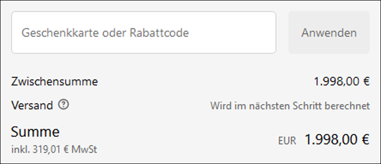 Gib deinen Code ein Löse den EcoFlow Gutschein an der Kasse ein