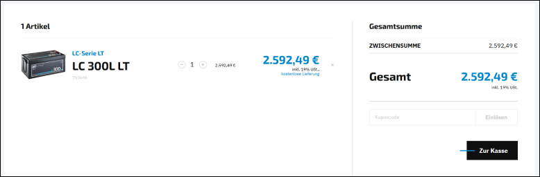 Kuponcode im Warenkorb eingeben ECTIVE Gutschein im Warenkorb einlösen und sparen