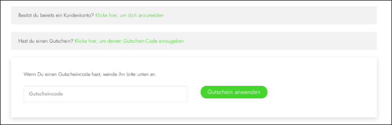 I DO Gutscheincode an der Kasse eingeben