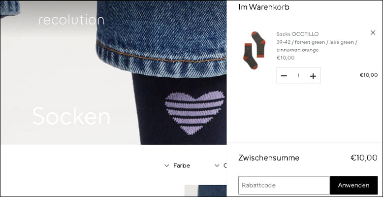 Recolution Rabattcode anwenden Recolution Rabattcode anwenden